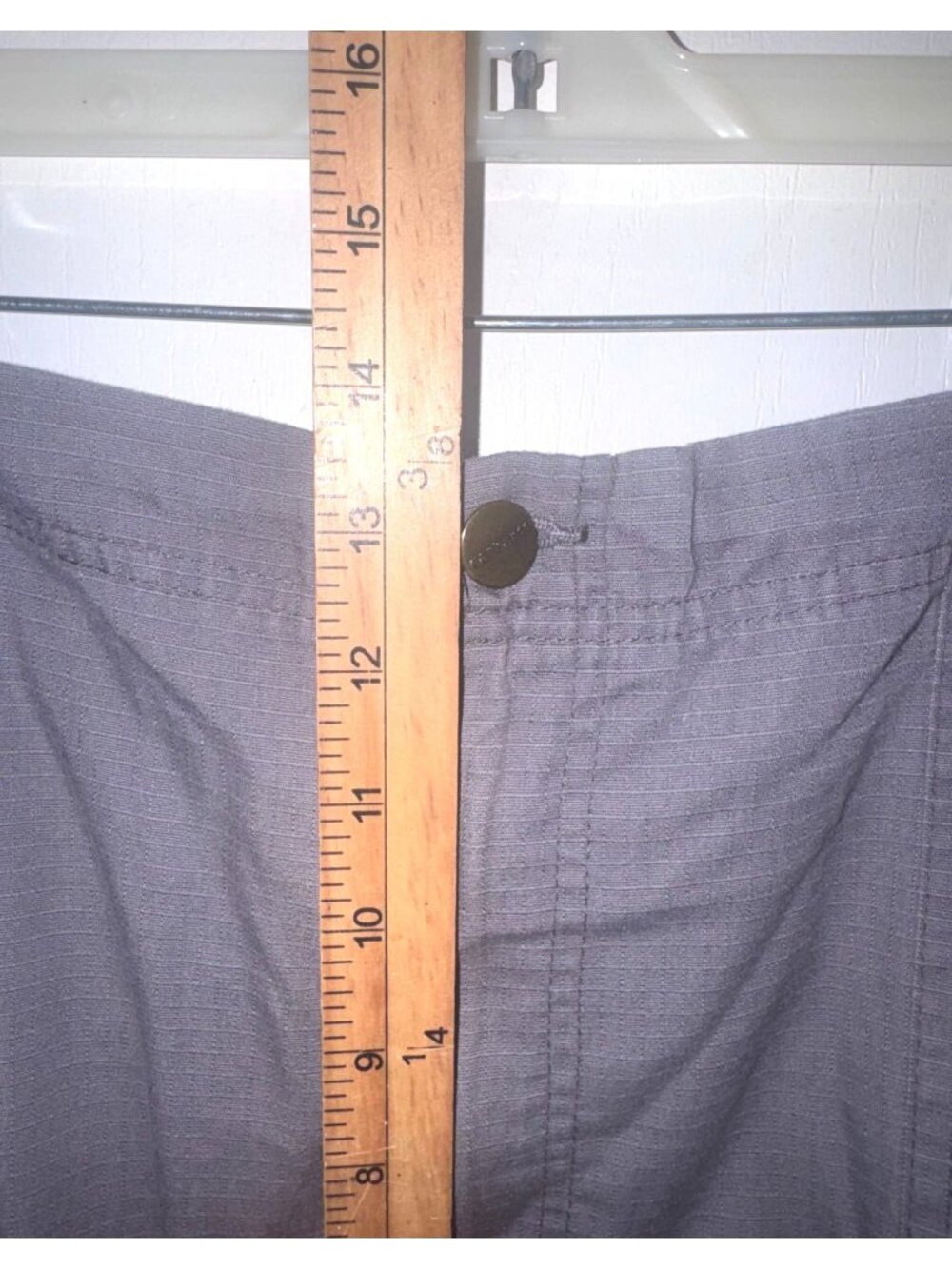 Carhartt Womens Cargo Work Pants Relaxed Fit White & Gray Cotton Blend 18" Waist - Picture 12 of 13